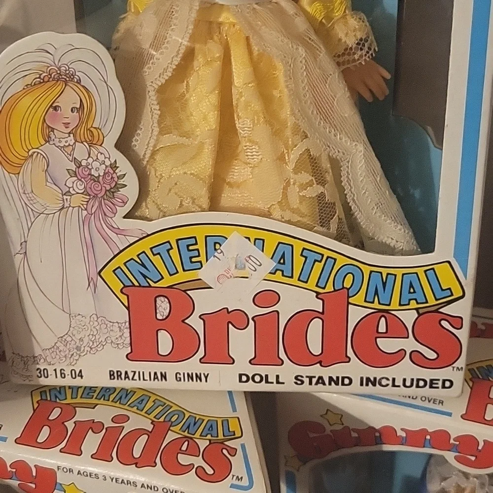 1982 Vogue Dolls International Brides Ginny, Lot of 8, NWT